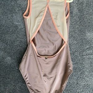 Mariia Girls "Liliya" Three-Tone Snap Back Leotard